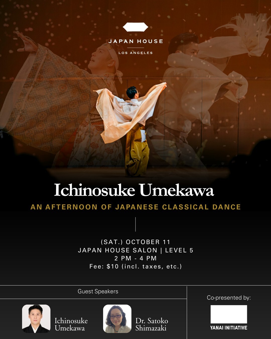 Ichinosuke Umekawa Japanese classical dance performance at JAPAN HOUSE Hollywood